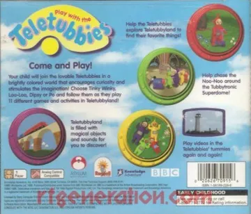 Play with the Teletubbies (US) box cover back